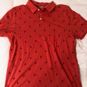 Coral Flamingo Polo Shirt